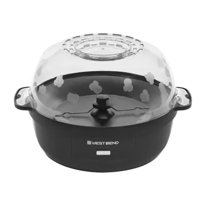 West Bend Stir Crazy 6 Qt. Popcorn Machine, in Black