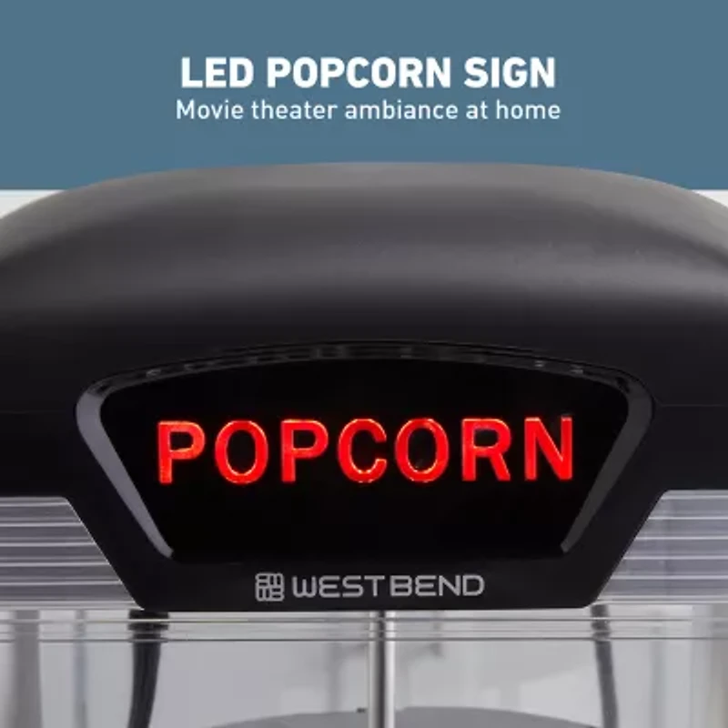 West Bend Theater Crazy 4 Qt. Popcorn Machine, in Black