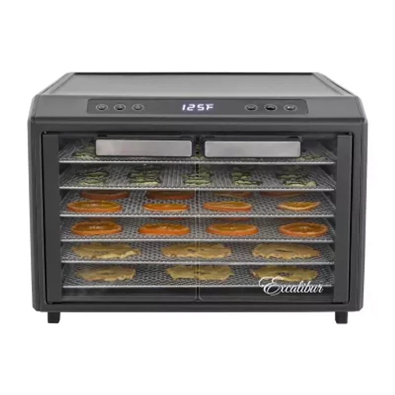 Excalibur 6 Tray Select Digital Dehydrator, in Stainless Steel