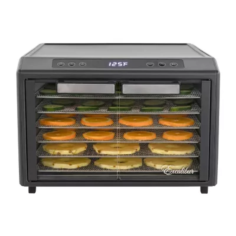Excalibur 6 Tray Select Digital Dehydrator, in Stainless Steel