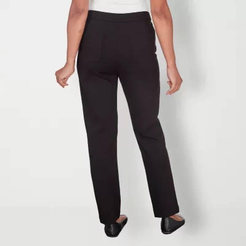 Alfred Dunner Womens Slim Pull-On Pant