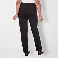 Alfred Dunner Womens Slim Pull-On Pant
