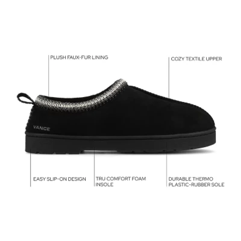 Vance Co Wheeler Mens Slip-On Slippers