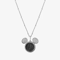 Disney Jewels Collection Womens 1/ CT. T.W. Natural White Diamond Sterling Silver 18 Inch Pendant Necklace
