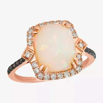 Le Vian® Ring featuring 2 cts. Neopolitan Opal™, 1/10 cts. Chocolate Diamonds® , 1/5 cts. Nude Diamonds™  set in 14K Strawberry Gold®