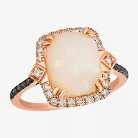 Le Vian® Ring featuring 2 cts. Neopolitan Opal™, 1/10 cts. Chocolate Diamonds® , 1/5 cts. Nude Diamonds™  set in 14K Strawberry Gold®