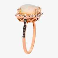 Le Vian® Ring featuring 2 cts. Neopolitan Opal™, 1/10 cts. Chocolate Diamonds® , 1/5 cts. Nude Diamonds™  set in 14K Strawberry Gold®