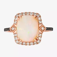 Le Vian® Ring featuring 2 cts. Neopolitan Opal™, 1/10 cts. Chocolate Diamonds® , 1/5 cts. Nude Diamonds™  set in 14K Strawberry Gold®