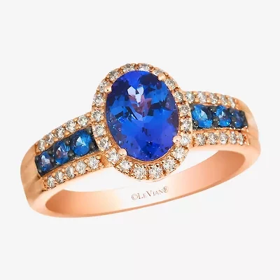 Le Vian® Ring featuring 1 cts. Blueberry Tanzanite®, 1/5 cts. Blueberry Sapphire™, 1/4 cts. Nude Diamonds™ set in 14K Strawberry Gold®