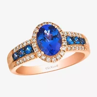 Le Vian® Ring featuring 1 cts. Blueberry Tanzanite®, 1/5 cts. Blueberry Sapphire™, 1/4 cts. Nude Diamonds™ set in 14K Strawberry Gold®