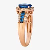 Le Vian® Ring featuring 1 cts. Blueberry Tanzanite®, 1/5 cts. Blueberry Sapphire™, 1/4 cts. Nude Diamonds™ set in 14K Strawberry Gold®