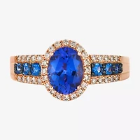 Le Vian® Ring featuring 1 cts. Blueberry Tanzanite®, 1/5 cts. Blueberry Sapphire™, 1/4 cts. Nude Diamonds™ set in 14K Strawberry Gold®