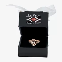 Le Vian® Ring featuring 7/8 cts. Peach Morganite™, 3/8 cts. Nude Diamonds™, 1/10 cts. Chocolate Diamonds® set in 14K Strawberry Gold®