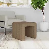 Homepop Upholstered Ottoman