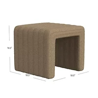 Homepop Upholstered Ottoman