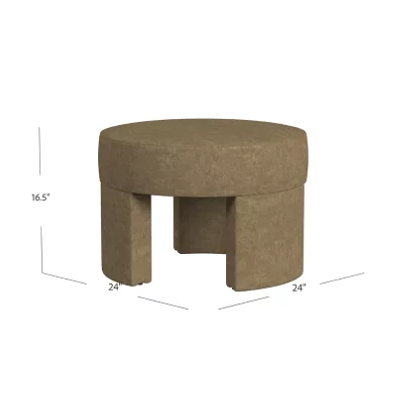 HOMEPOP Sophia Upholstered Ottoman