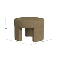 HOMEPOP Sophia Upholstered Ottoman