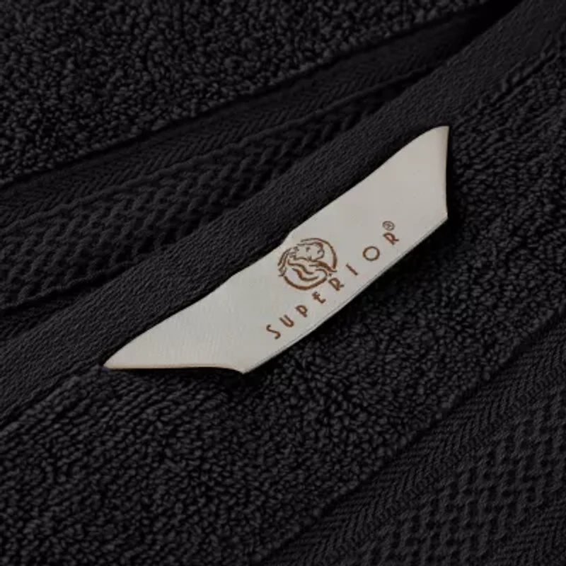 SUPERIOR® Chevron Collection | 100% Cotton 8-pc. Quick Dry Solid Bath Towel Set