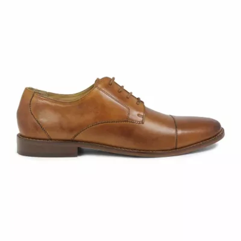 Florsheim® Montinaro Mens Leather Cap-Toe Oxfords
