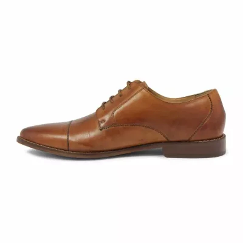 Florsheim® Montinaro Mens Leather Cap-Toe Oxfords