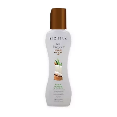 BioSilk Organic Coconut Oil Lv In Hair Treatment 2.6 oz.