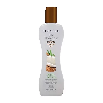 BioSilk Organic Coconut Oil Leave In Hair Treatment 5.6 oz.