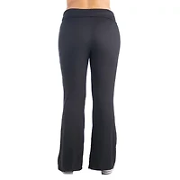 24seven Comfort Apparel Womens Mid Rise Flare Palazzo Pant-Plus