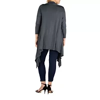 24seven Comfort Apparel Womens Plus Midweight Softshell Vest Jacket