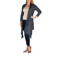 24seven Comfort Apparel Womens Plus Midweight Softshell Vest Jacket