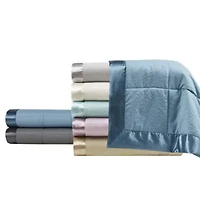 Madison Park Parkman Oversized Down Alternative Blanket with Satin Trim