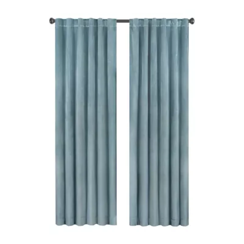 Eclipse Harper Rod Pocket Back Tab Energy Saving Blackout Single Curtain Panel