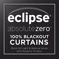 Eclipse Harper Rod Pocket Back Tab Energy Saving Blackout Single Curtain Panel