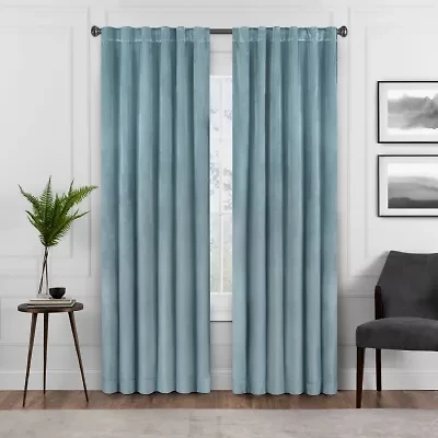 Eclipse Harper Rod Pocket Back Tab Energy Saving Blackout Single Curtain Panel