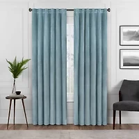 Eclipse Harper Rod Pocket Back Tab Energy Saving Blackout Single Curtain Panel
