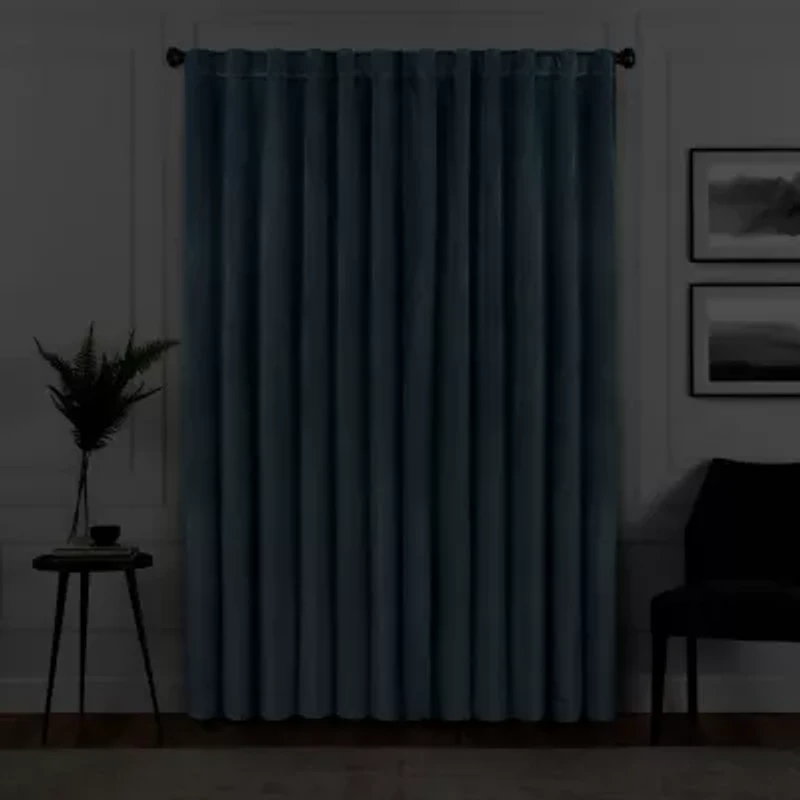 Eclipse Harper Rod Pocket Back Tab Energy Saving Blackout Single Curtain Panel
