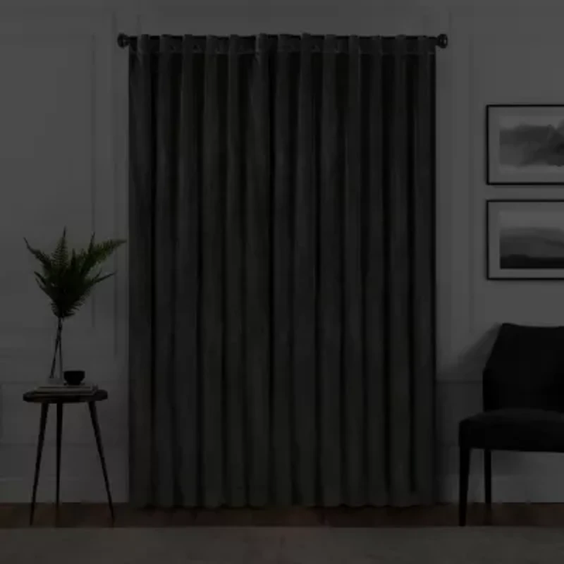 Eclipse Harper Rod Pocket Back Tab Energy Saving Blackout Single Curtain Panel