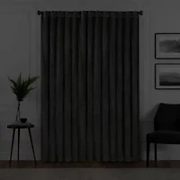Eclipse Harper Rod Pocket Back Tab Energy Saving Blackout Single Curtain Panel