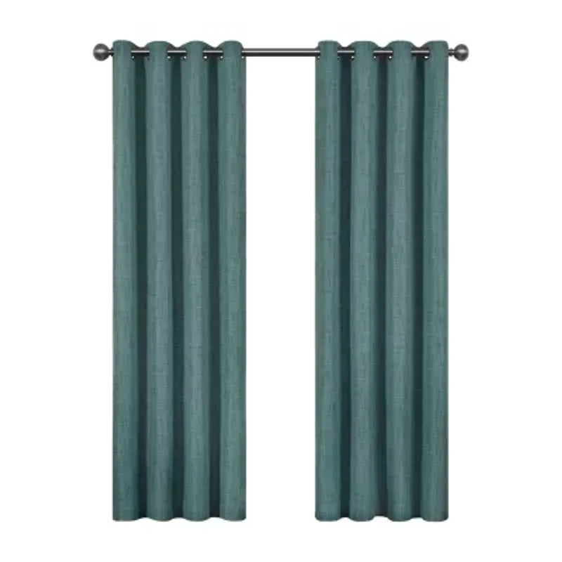 Eclipse Gemini Grommet Top Energy Saving Blackout Single Curtain Panel