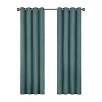 Eclipse Gemini Grommet Top Energy Saving Blackout Single Curtain Panel