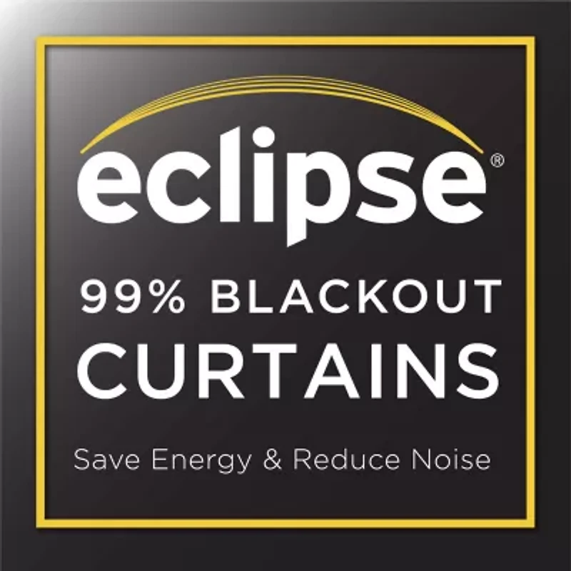 Eclipse Gemini Grommet Top Energy Saving Blackout Single Curtain Panel
