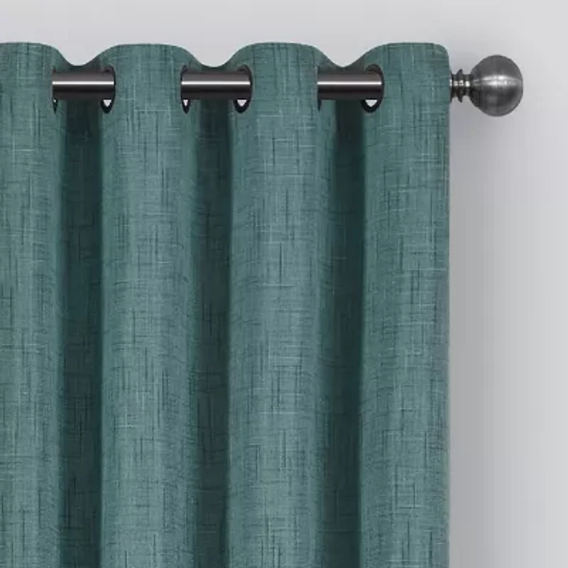 Eclipse Gemini Grommet Top Energy Saving Blackout Single Curtain Panel