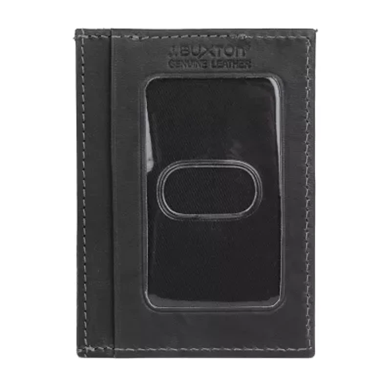 J. Buxton Mens RFID Blocking Front Pocket Wallet