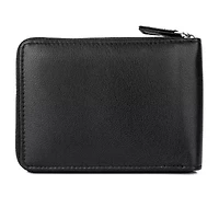 J. Buxton Zip Around Billfold Mens Rfid Blocking Zip Around Wallet