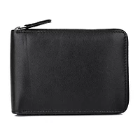 J. Buxton Zip Around Billfold Mens Rfid Blocking Zip Around Wallet