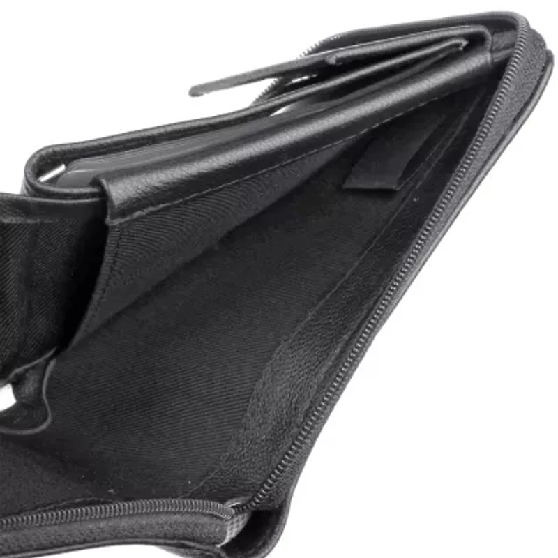 J. Buxton Zip Around Billfold Mens Rfid Blocking Zip Around Wallet