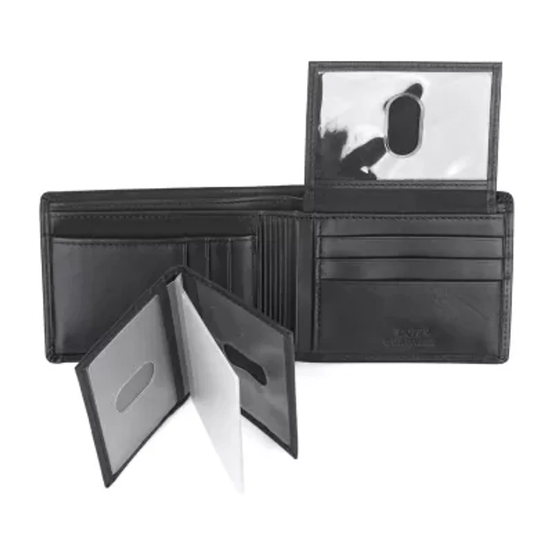 J. Buxton Dopp Double Id Billfold Mens Rfid Blocking Bifold Wallet