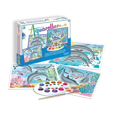Sentosphere Usa Aquarellum Large - Dolphins Board Game