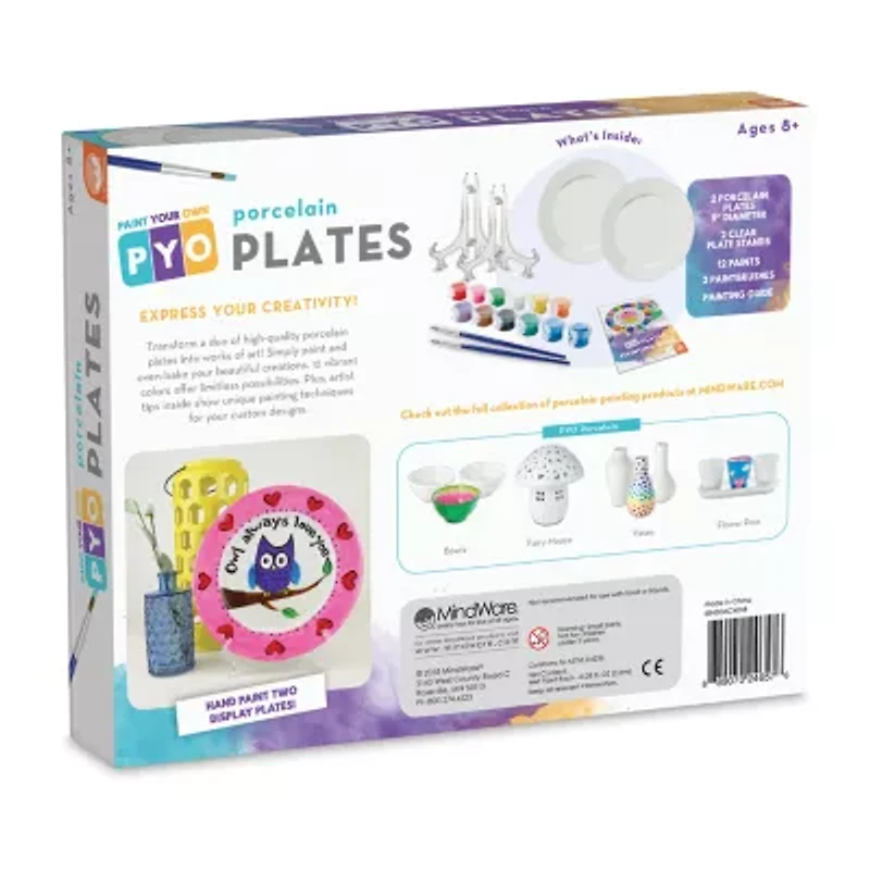 Mindware Paint Your Own Porcelain Plates Board Game