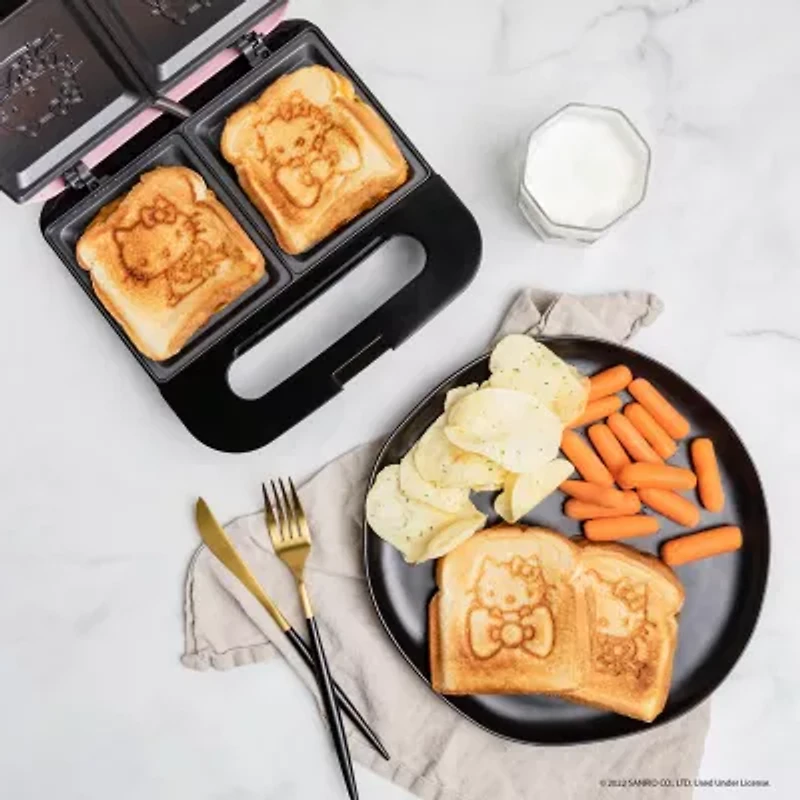 Uncanny Brands Hello Kitty® Red Grilled Cheese Maker- Panini Press and Compact Indoor Grill