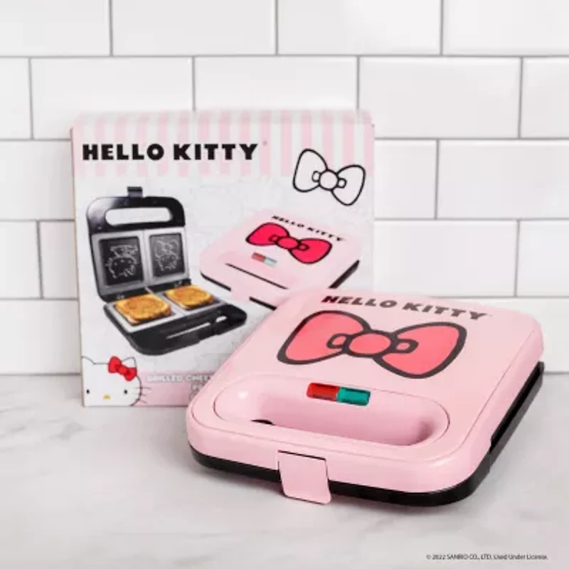 Uncanny Brands Hello Kitty® Red Grilled Cheese Maker- Panini Press and Compact Indoor Grill